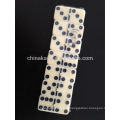 Conjuntos de seis dominós duplos com caixa de couro Conjuntos de seis dominós duplos com caixa de couro